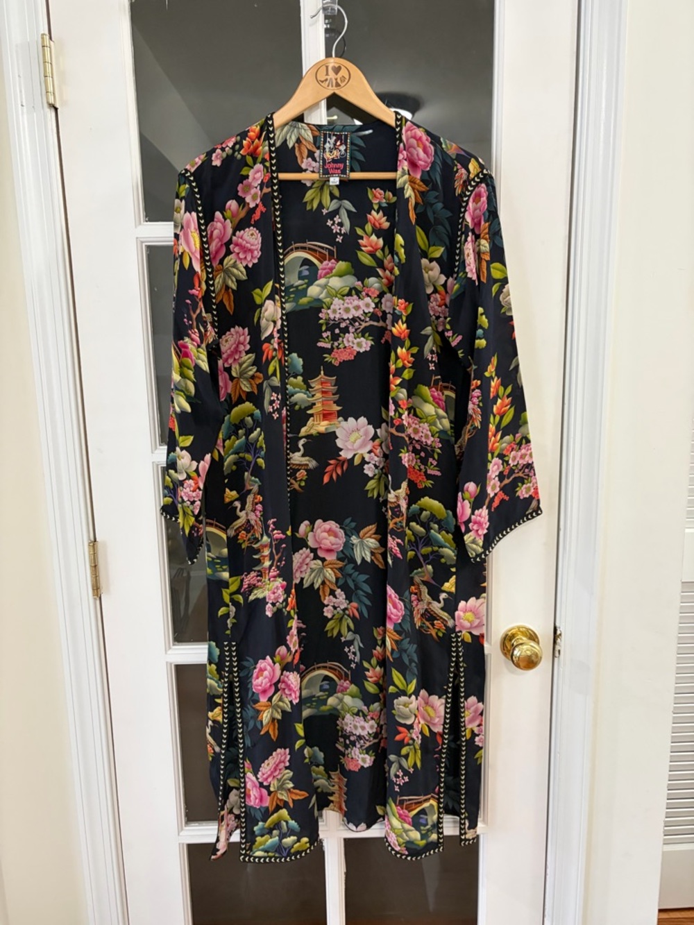 Johnny Was CALI KIMONO 100% Silk - Size S